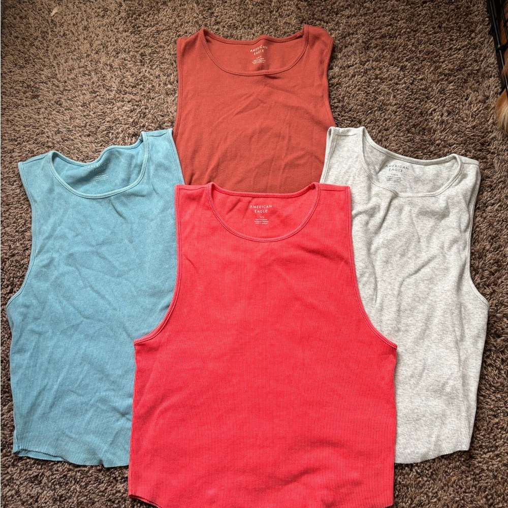 Assorted Women's Crop Tank Tops - Pack of 4